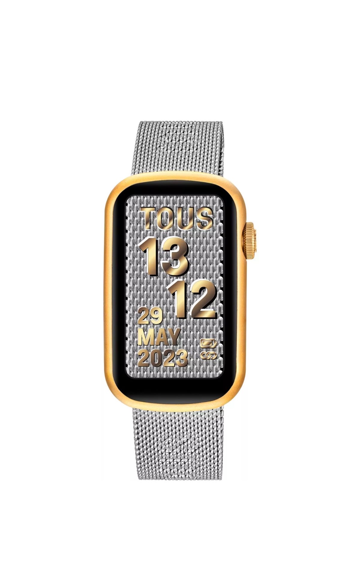 RELOJ SMARTWATCH CON BRAZALETE DE ACERO Y CAJA DE ALUMINIO EN COLOR IPG DORADO TOUS T-BAND MESH