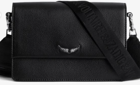 Crossbody Zadig & Voltaire Lolita negro vista frontal