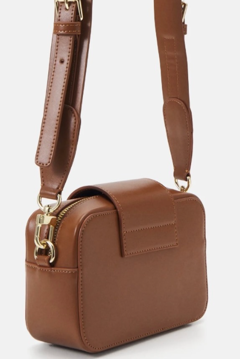 Crossbody Chiara Ferragni Eye Bag camel vista trasera