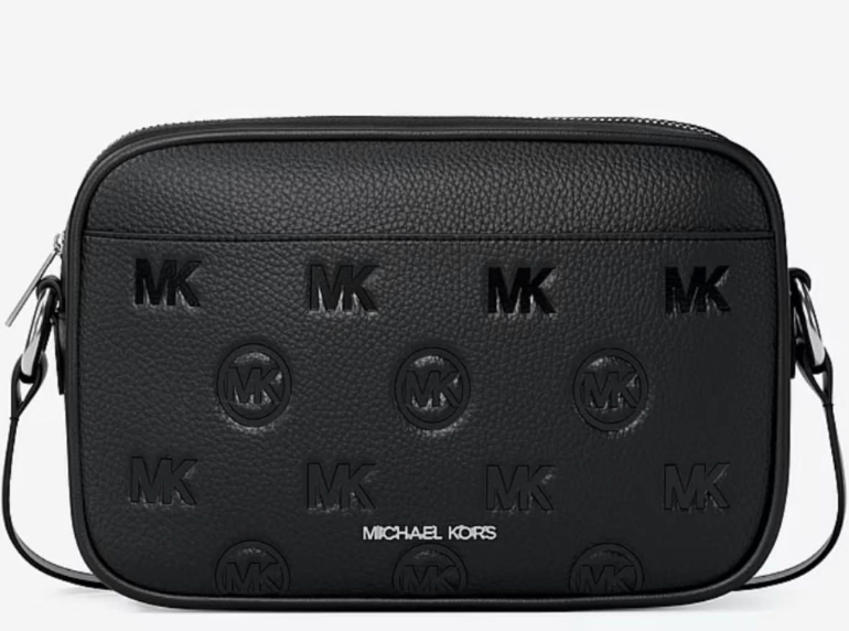 Bandolera Michael Kors Jet Set Logo Negro - vista frontal
