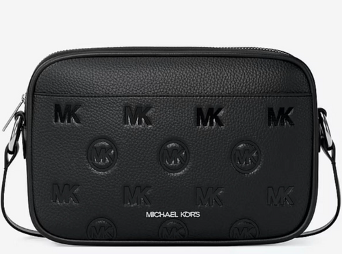 Bandolera Michael Kors Jet Set Logo Negro - vista frontal