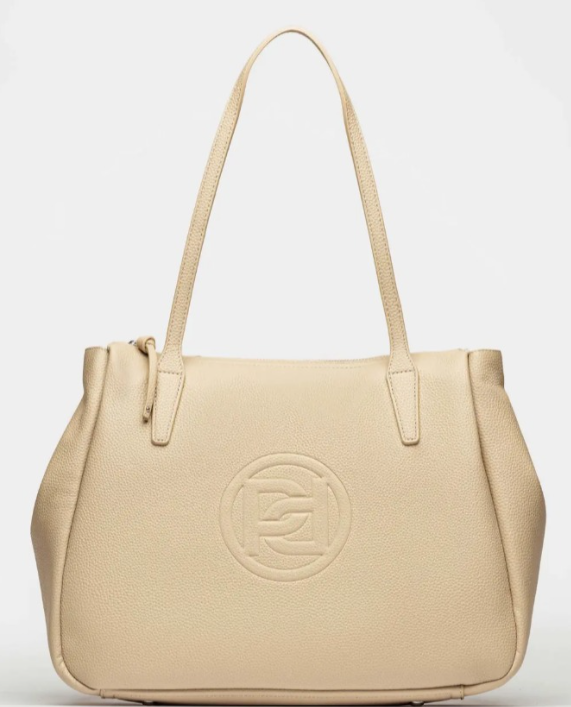 Tote Bag Prune Sign beige vista frontal