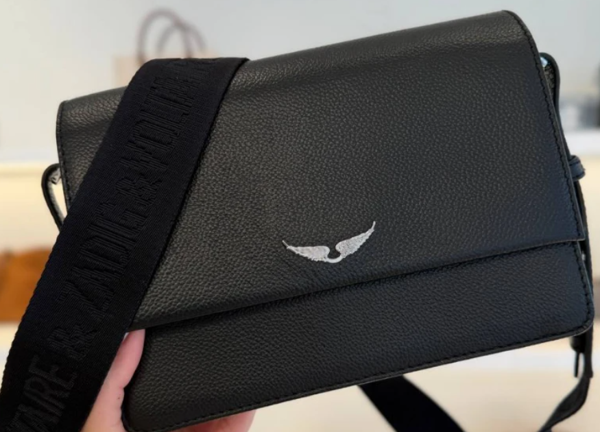Crossbody Zadig & Voltaire Lolita negro foto real en mano